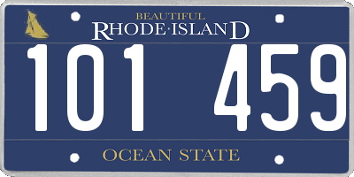 RI license plate 101459
