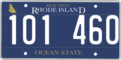 RI license plate 101460
