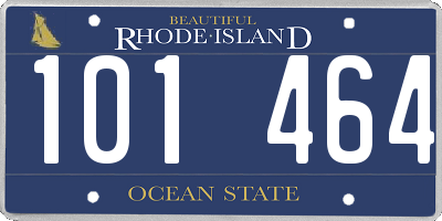RI license plate 101464