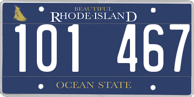 RI license plate 101467