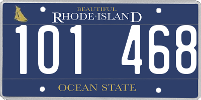 RI license plate 101468
