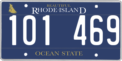 RI license plate 101469