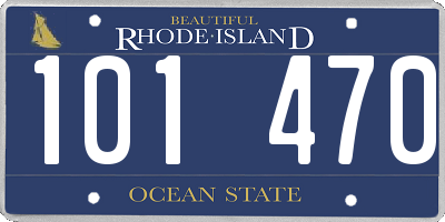 RI license plate 101470