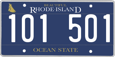 RI license plate 101501