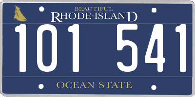 RI license plate 101541