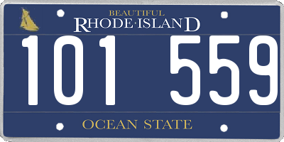 RI license plate 101559