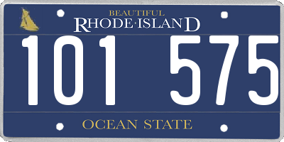 RI license plate 101575