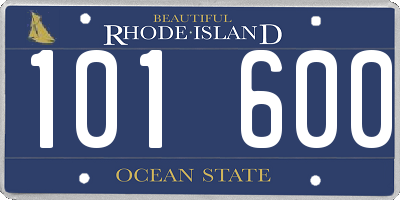RI license plate 101600