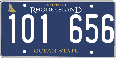 RI license plate 101656