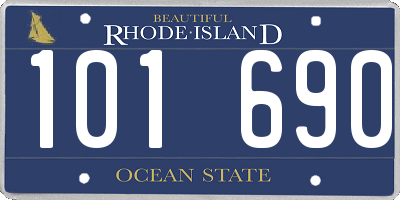 RI license plate 101690