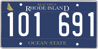RI license plate 101691