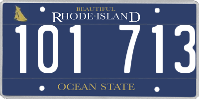 RI license plate 101713