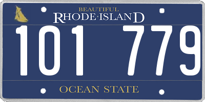 RI license plate 101779