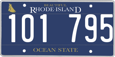RI license plate 101795