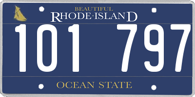RI license plate 101797