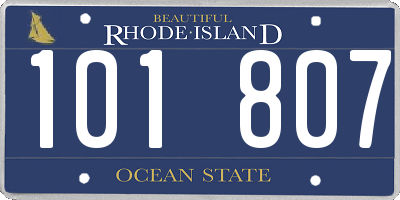 RI license plate 101807