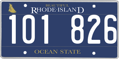 RI license plate 101826