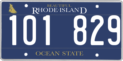 RI license plate 101829