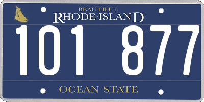 RI license plate 101877