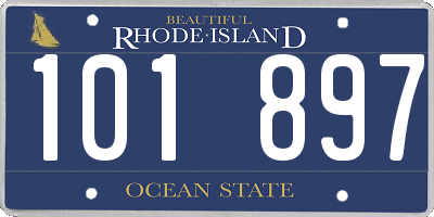RI license plate 101897