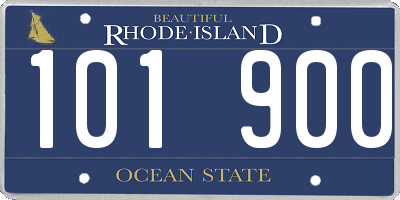 RI license plate 101900