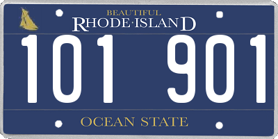 RI license plate 101901