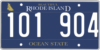 RI license plate 101904