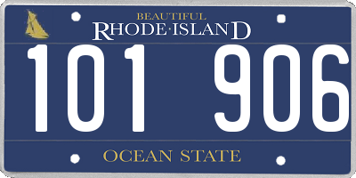 RI license plate 101906