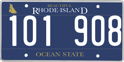 RI license plate 101908