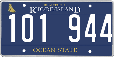 RI license plate 101944