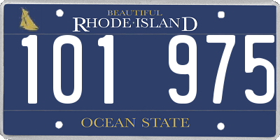 RI license plate 101975