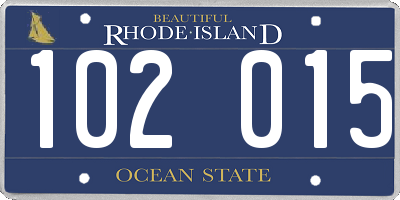 RI license plate 102015