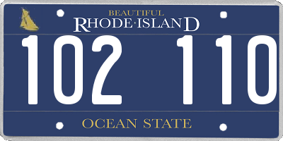 RI license plate 102110