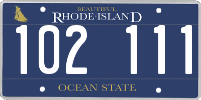 RI license plate 102111