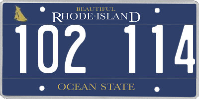 RI license plate 102114