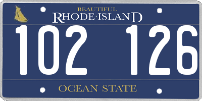 RI license plate 102126