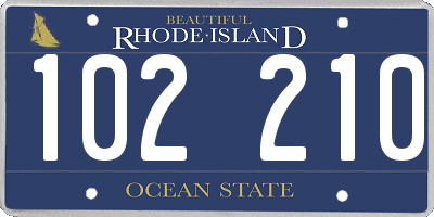 RI license plate 102210