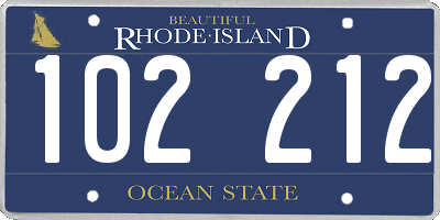 RI license plate 102212