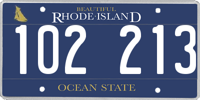RI license plate 102213