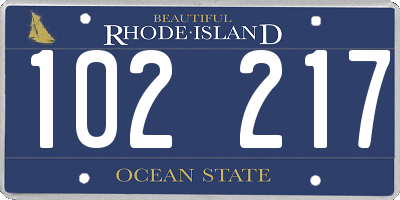 RI license plate 102217