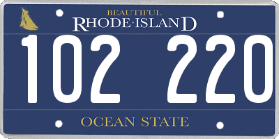 RI license plate 102220