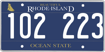 RI license plate 102223