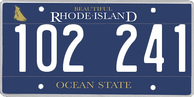 RI license plate 102241