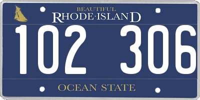 RI license plate 102306