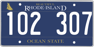 RI license plate 102307