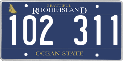 RI license plate 102311
