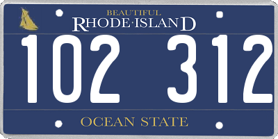 RI license plate 102312