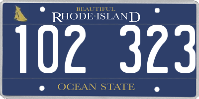 RI license plate 102323