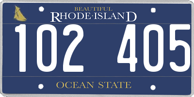 RI license plate 102405