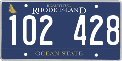 RI license plate 102428